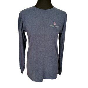 Simply Southern‎ "Scrub Life" Long Sleeve T-Shirt S Cotton/Polyester Women Blue